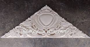 Relief juga biasa disebut lukisan timbul Ukiran Batu Paras Bentuk Segitiga Motif Klasik Klasik Ukiran Sederhana