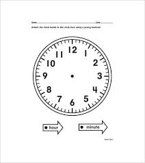 You may download these free printable 2021 calendars in pdf format. 17 Printable Clock Templates Pdf Doc Free Premium Templates