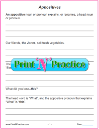 There are many clauses that don't meet that definition and are still appositive. Simple Appositive Worksheets Examples Of Appositives And Phrases