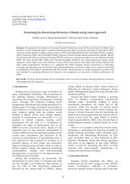 Tied up its deposits in less liquid assets. Pdf Examining The Financial Performance Of Banks Using Camel Approach