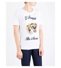 Gucci L Aveugle Par Amour Cotton Jersey T Shirt Gucci Cloth Shirts T Shirts For Women T Shirt