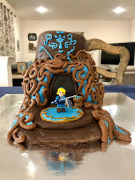 The most common zelda breath of the wild cake topper material is paper. A Shrine Birthday Cake My Wife Made For Our Son S Party Breath Of The Wild