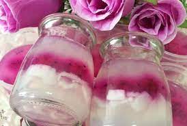 crystal coconut dragon fruit jelly 水晶椰子和龙珠果燕菜 枫林温馨花园maple grace garden fruit jelly dragon fruit coconut