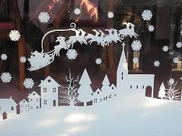 Christmas decoration supplies, extra large fabric snowman scene backdrop setter snowman background banner for winter party decoration, winter friends wall backdrop, 72.8 x 43.3 inch. Christmas Santa Window Sticker Xmas Window Scene Decoration Cut To Length Ebay