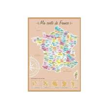 Carte de france avec departements et villes. Carte De France A Gratter Les Boutiques Du Net Cadeau Rigolo
