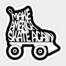 Short, sport | video 17 october 2017. Make America Skate Again Roller Skates Autocollant Teepublic Fr