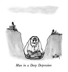 Depression drawings made by our website members, see how the drawings are made from the first brush stroke to the final drawing, join us and create your own version of depression. Man In A Deep Depression Drawing By William Steig