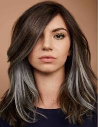 This professional salon hair color offers custom gray hair color camouflage in 10 shades, ensuring. Brown Hair With Bright Silver Underlights Redken