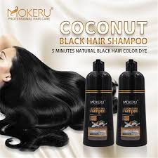 Lavender oil for hair is very strong essential oil that is best known for natural treatment of head lice and alopecia. Mokeru 500ml Coconut Oil Essence Black Hair Dye Shampoo Fast Dye Black Color Hair Shampoo Covering White Grey Hair Shopee Malaysia