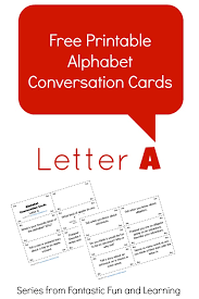 705 free printable alphabet letters clip art. Letter A Alphabet Conversation Cards Fantastic Fun Learning
