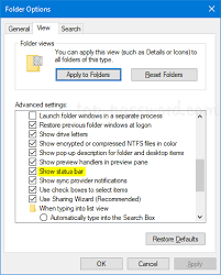 2 Ways To Show Or Hide Status Bar In Windows 10 Explorer | Password Recovery