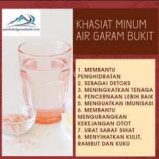 Menyesuaikan nama dengan produk yang dijual. Cara Membuat Air Minum Air Garam Bukit Himalaya Air Detox Khasiat