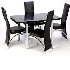 Vecelo dining table with 4 chairs. Black Dining Room Chairs Wild Country Fine Arts
