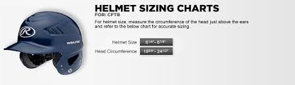 softball helmet size chart best picture of chart anyimage org