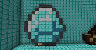 Diamond ore can be mined using an iron pickaxe or stronger. Diamond Items Pixel Art Minecraft Map