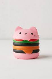 Hamburger Cat Squishy Kawaii Toys Tween Gifts Cute Squishies