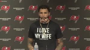 The tampa bay buccaneers announced today mike evans as its nominee for the walter payton nfl man of the year award, presented by nationwide. Mike Evans I Love My Wife Shirt Contains Some Hilarious Fine Print Article Bardown
