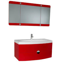 Get 5% in rewards with club o! Fresca Energia 36 In Vanity In Red With Acrylic Vanity Top In White And 3 Panel Folding Mirror Fvn5092rd The Home Depot