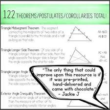 Postulates Corollaries Theorems List By Amazing Mathematics Teachers Pay Teachers Geometry High School Theorems High School