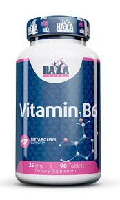 Vitamin b6 supplement 25 mg. Haya Labs Vitamin B6 25 Mg 90 Tabletas
