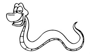 Dibujo Serpiente Para Colorear