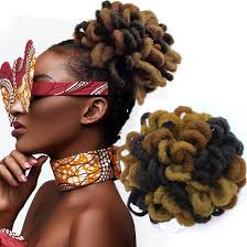 Abellee Loc Buns For Black Women Loc Petal Bun Afro High Puff Drawstring  Ponytail Faux Locs Hair Bun Pony Tail Hairpieces Clip In Hair Extentions  for ...