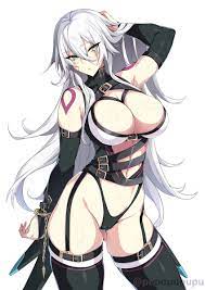aged up big ass big breasts breasts curvy fateapocrypha fategrand  order fate (series) garter belt garter straps jack the ripper (fateapocrypha)  long gloves long hair older stockings thick thighs