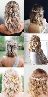 20 Medium Length Wedding Hairstyles For 2021 Brides Emmalovesweddings Wedding Hair Down Medium Hair Styles Hair Styles