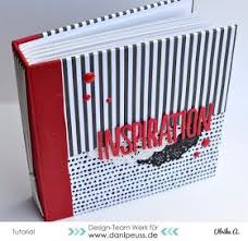 Minialbum Mit Gummibindung Fur Inspirationenhefte Mitmachmontag Papier Handwerk Bucher Binden Anleitung Handgefertigte Tagebucher