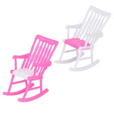 Floralby 1pc Dollhouse Furniture Miniature Rocking Chair For Barbie Bedroom Kids Toy You Can Get More Deta Rocking Chair Kids Chairs Rockers Rocking Chairs