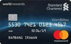Standard chartered mastercard titanium card. Standard Chartered Bank Indonesia Worldmiles