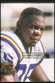 Defensive end Fernando Smith of the Minnesota Vikings sits