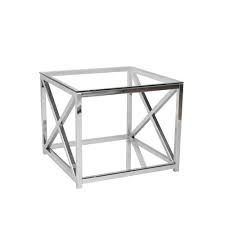 Kaufen sie dieses benton nachttisch chrom für nur € 109,50? Glas Beistelltisch Zoreca Aus Metall Verchromt 60 Cm Pharao24 De