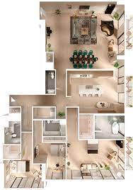 Penthouse 3d Floor Plan Top View 3d Floor Plans Floorplans 3d 3dfloorplans Penthouse Home Building Design House Floor Design House Layout Plans