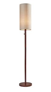 Adesso 3338 15 Walnut Wood Hamptons Single Light 65 High Floor Lamp Skinny Floor Lamp Floor Lamp Natural Floor Lamps