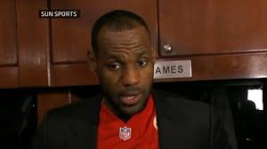 LeBron James wearing Kansas City Chiefs jersey (Photo)