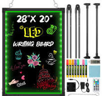 Amazon.com: LED Message Board, 28"x20" Flashing Neon Effect ...