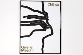 Communauté photo geo, © nicolas evariste. Original Poster Chillida Galerie Maeght 1964 Flux Vintage