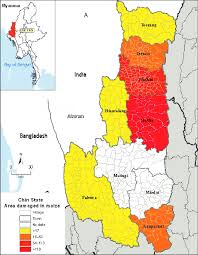 Submitted 3 years ago by kingn56. Map Of Chin State And Rodent Outbreak Areas 2007 09 In A Maize And Download Scientific Diagram
