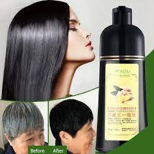Mokeru Ginger Herbal Instant Black Hair Dye Shampoo For White Hair Coloring Ebay