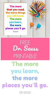 dr seuss reading quote printable made with happy