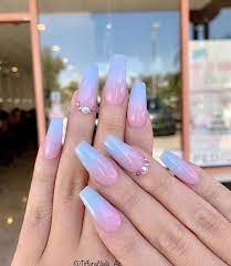 Maybe you would like to learn more about one of these? Bath And Body Gender Reveal Nails Ideas Gender Reveal Nails Ideas White Na Gender Reveal Nails Pretty Acrylic Nails Summer Acrylic Nails