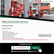 Loker operator spbu di santosa group membutuhkan lulusan sma/smk . Lowongan Kerja Spbu 34 403 26 Kab Bandung Lowongan Kerja Terbaru Tahun 2020 Informasi Rekrutmen Cpns Pppk 2020