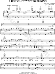 I Just Can T Wait To Be King Ukulele Jason Weaver I Just Can T Wait To Be King Sheet Music In G Major Transposable Download Print Sheet Music Music G Major