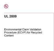 UL 2809 Ed. 5-2020 - Environmental Claim Validation ...
