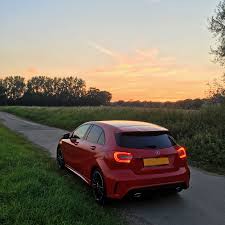 Mercedes A Class W176 Amg Line Jupiter Red Mercedes A Class Mercedes Amg