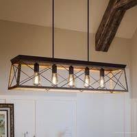 Overstock Com Online Shopping Bedding Furniture Electronics Jewelry Clothing More Industrial Farmhouse Lighting Farmhouse Style Lighting Linear Chandelier