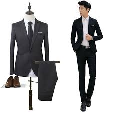 2020 2018 New Designs Coat And Pant Suit Men Solid Color Wedding Tuxedos For Men Slim Fit Mens Suits Korean Fashion Jackets Pants From Lemon888 31 Dhgate Com