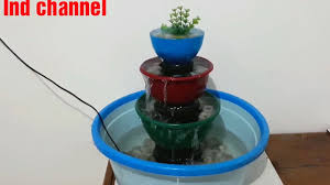 Cara Membuat Kolam Kecil Lengkap Dengan Air Mancur Tiga Tingkat Youtube
