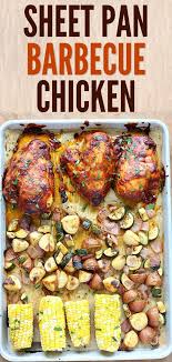 Sheet Pan Barbecue Chicken Recipe Barbecue Chicken Sheet Pan Dinners Chicken Sheet Pan Recipes